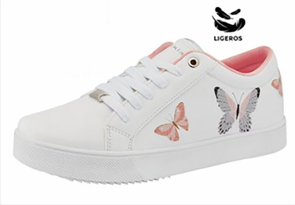 TENIS CON DISEÑO DE MARIPOSAS