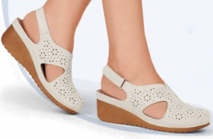 SANDALIAS CERRADAS CON TACON ALTO Y SUELA ANTIDERRAPANTE