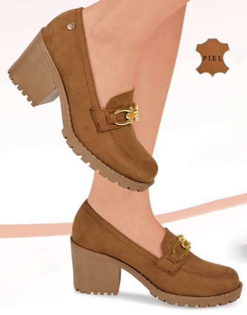 ZAPATOS DE PIEL CON TACON