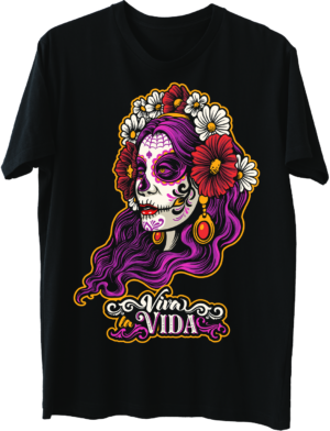 PLAYERA HALLOWEEN DIA DE MUERTOS 12