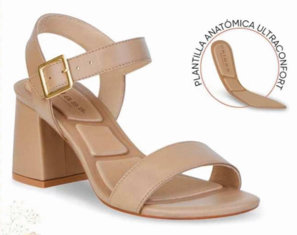 785 SANDALIAS DE TACON CON PLANTILLA ANATOMICA